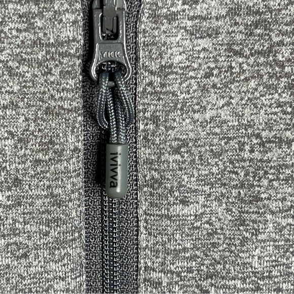 IVIVVA Girls Reversible Zip-Up Jacket Gray Teal Full Zip Pockets Activewear 10 - Picture 4 of 16